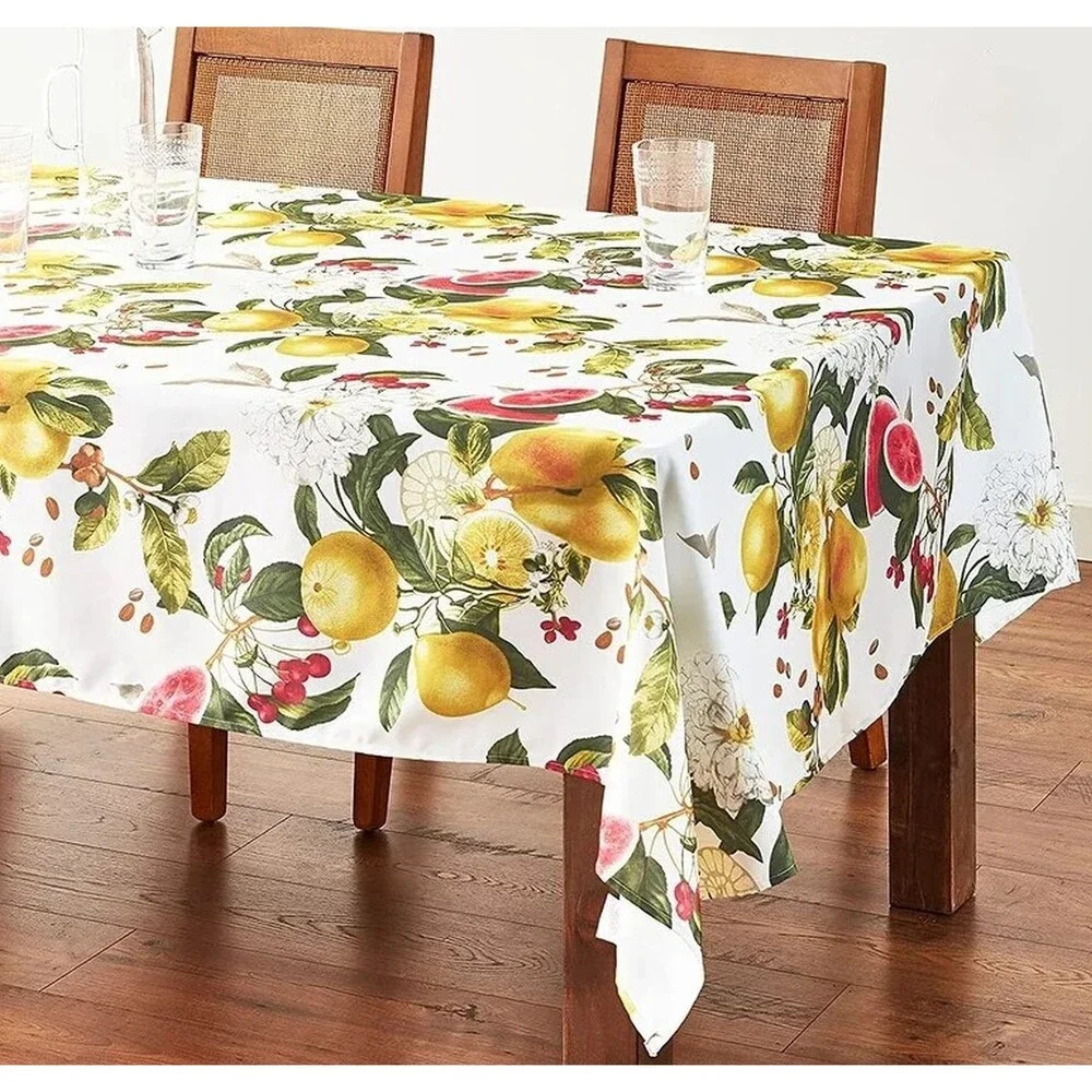 1 Printed Fabric Tablecloth, 60